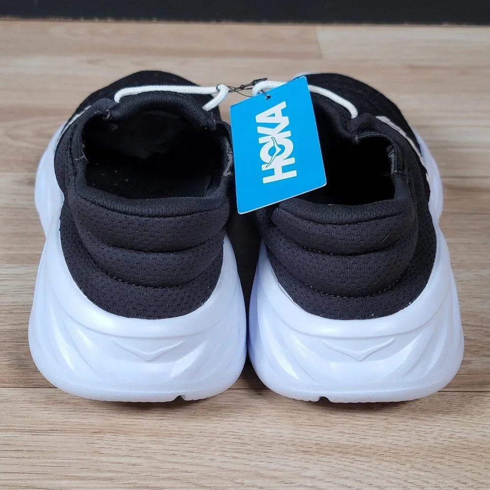 Hoka One One Ora Recovery 2 Shoes Womens Sz 7 B White Black athletic Sneaker - Picture 4 of 8